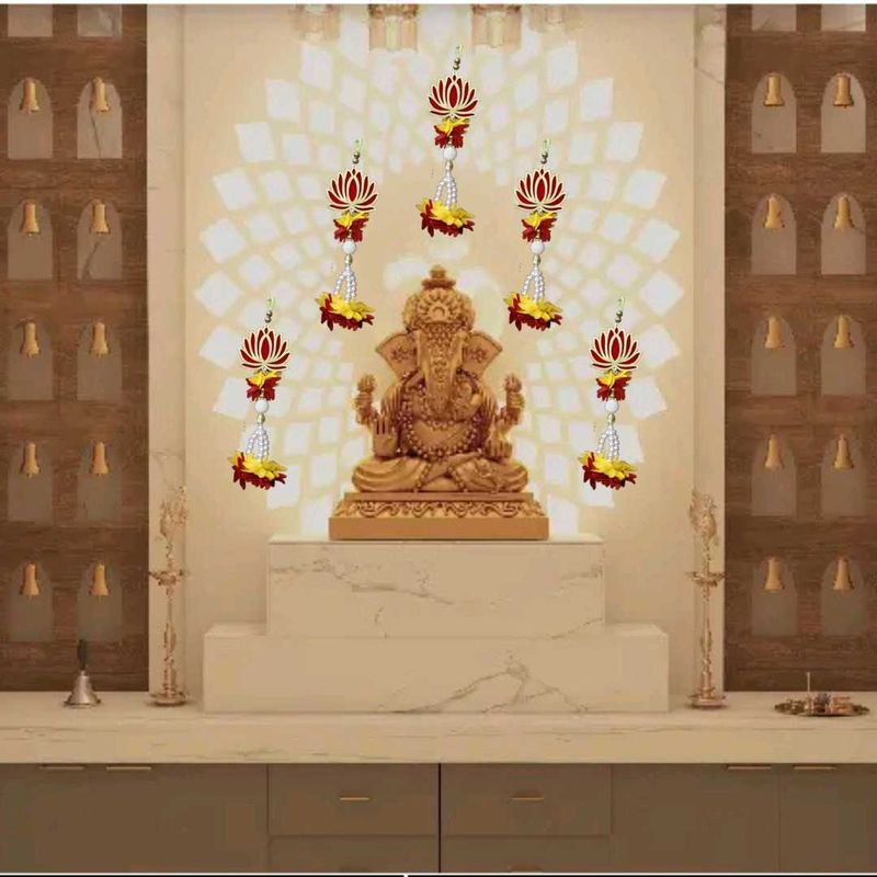 Lotus Shaped Latkan for Door or Puja