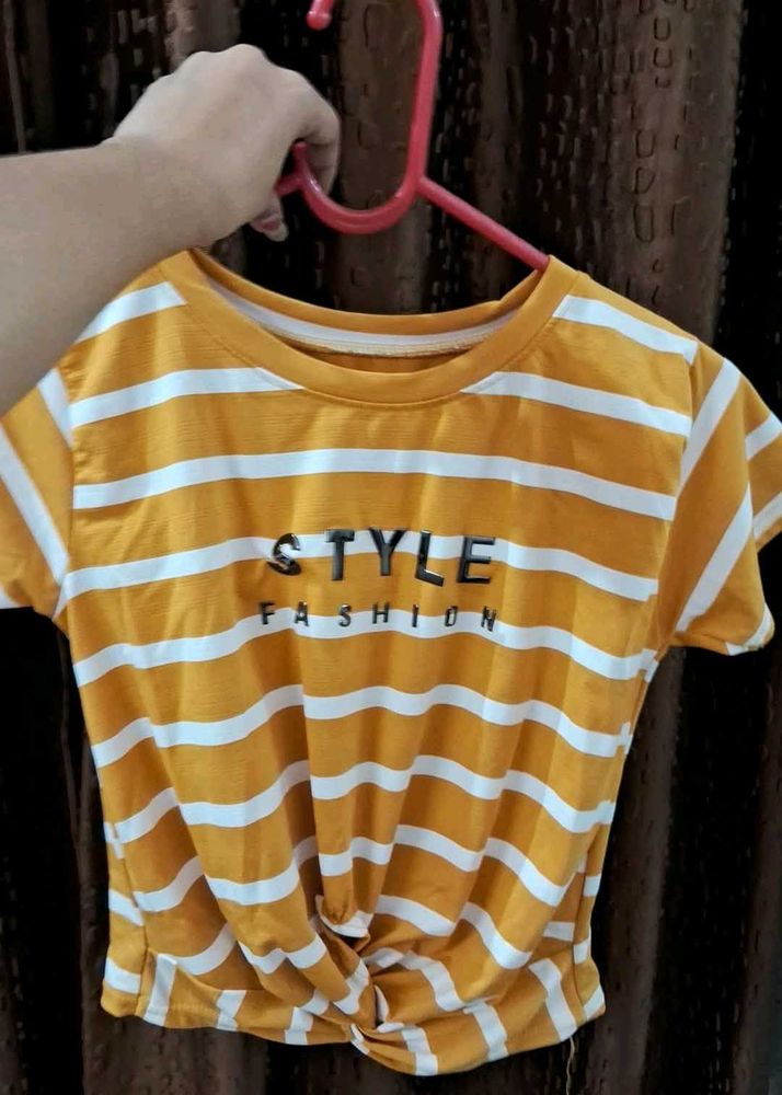 Striped Crop Top