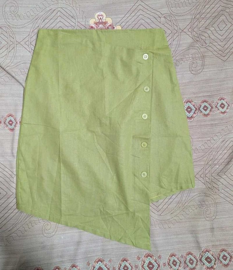 Olive Green Skirt - D'Basic