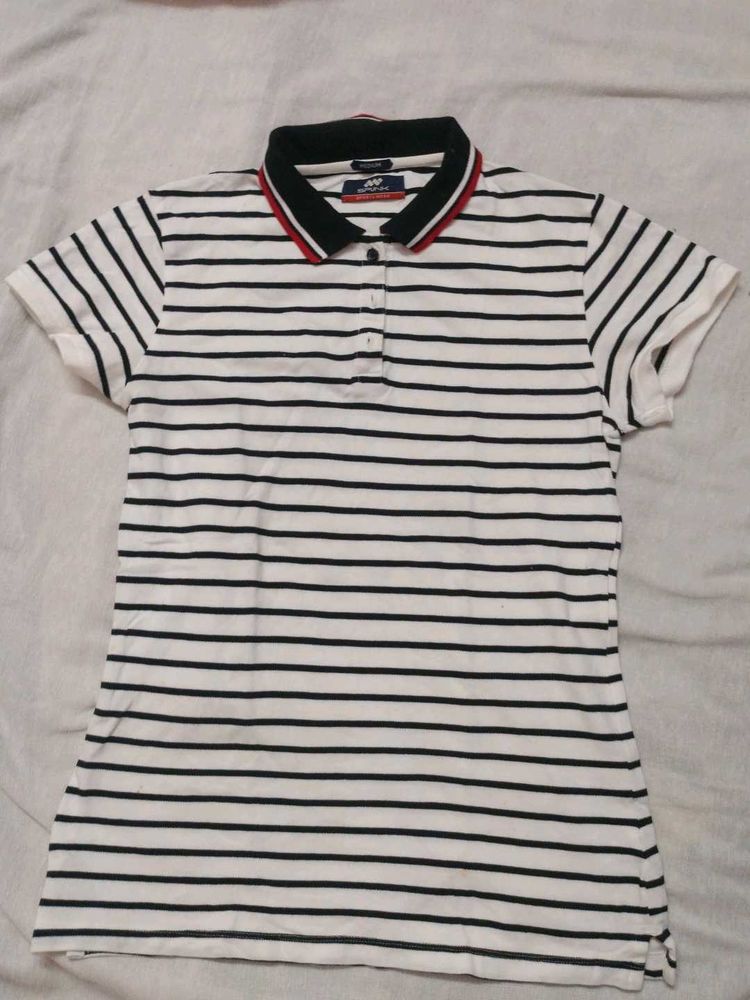 Striped Polo T-Shirt