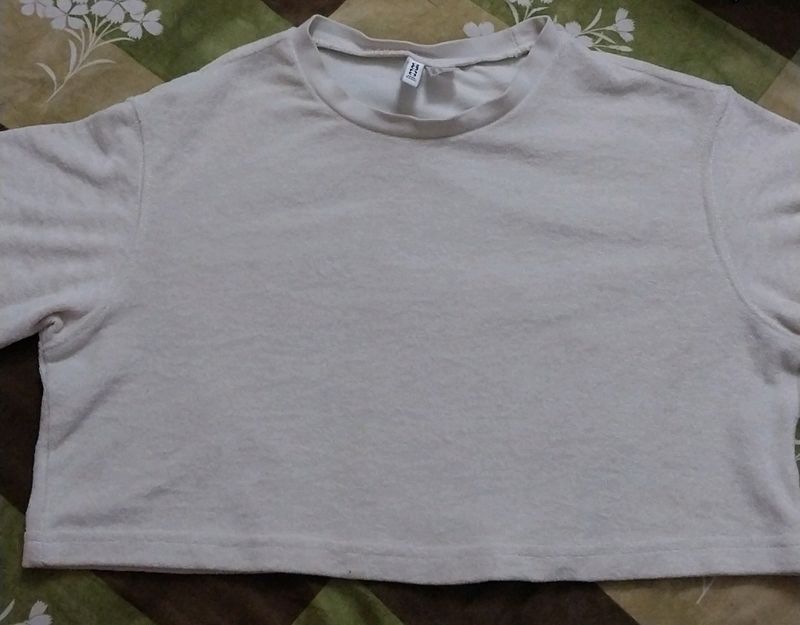 H&amp;M  Terrycotton Crop Top