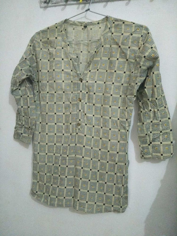 Patterned Tunic Top