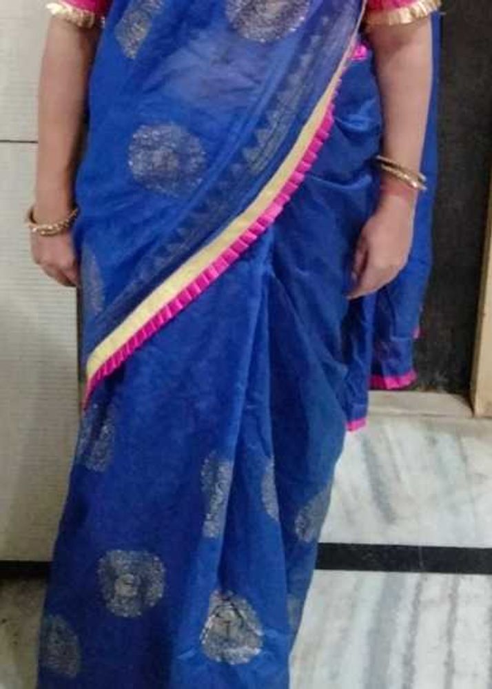 Elegant Blue Saree
