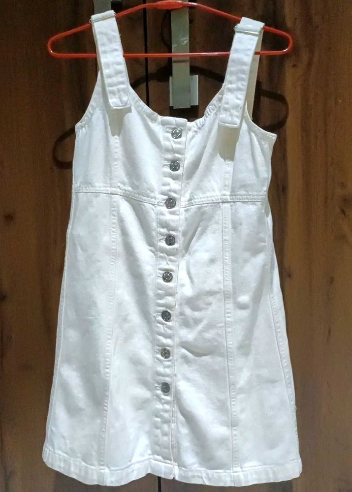 White Denim Dress