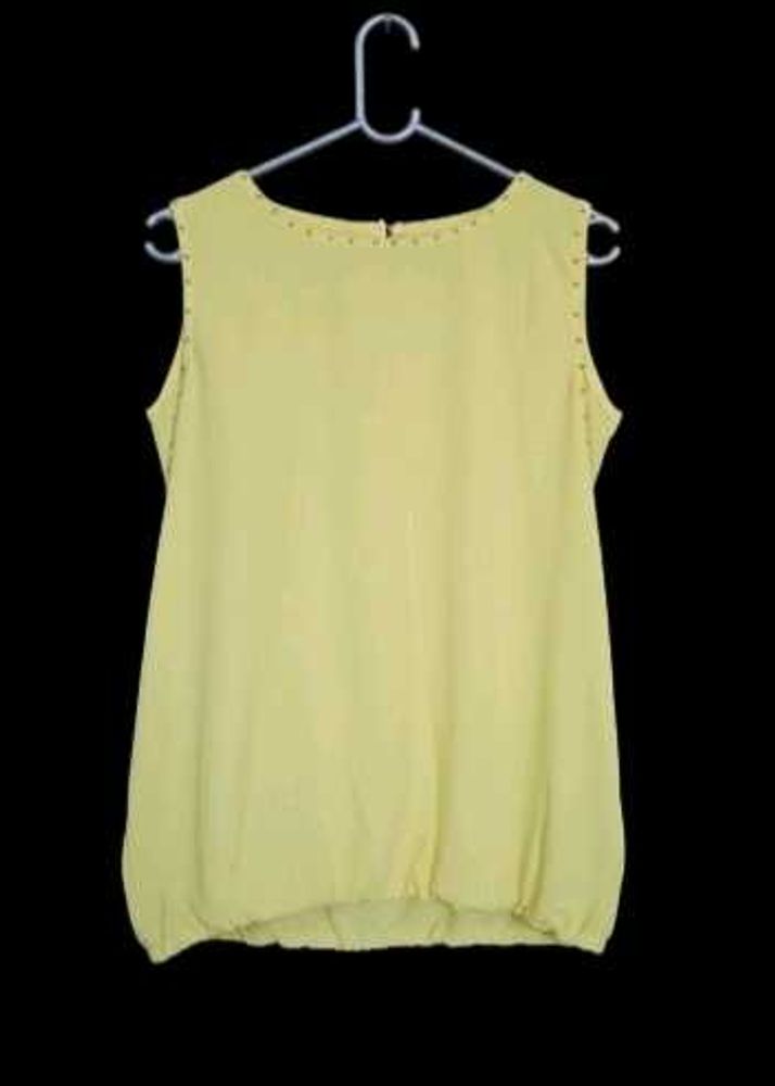 Yellow Sleeveless Top