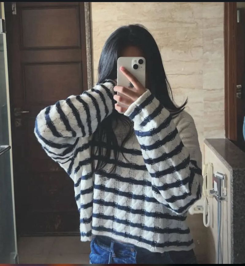 Striped Knit Sweater