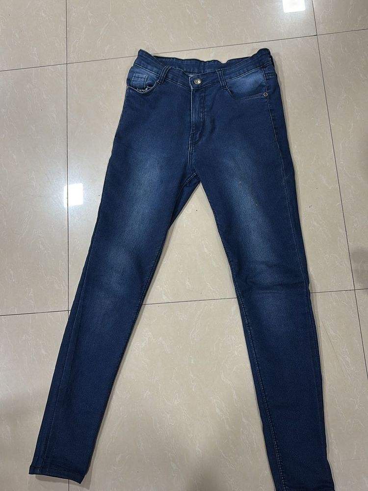 Dark Blue Denim Jeans