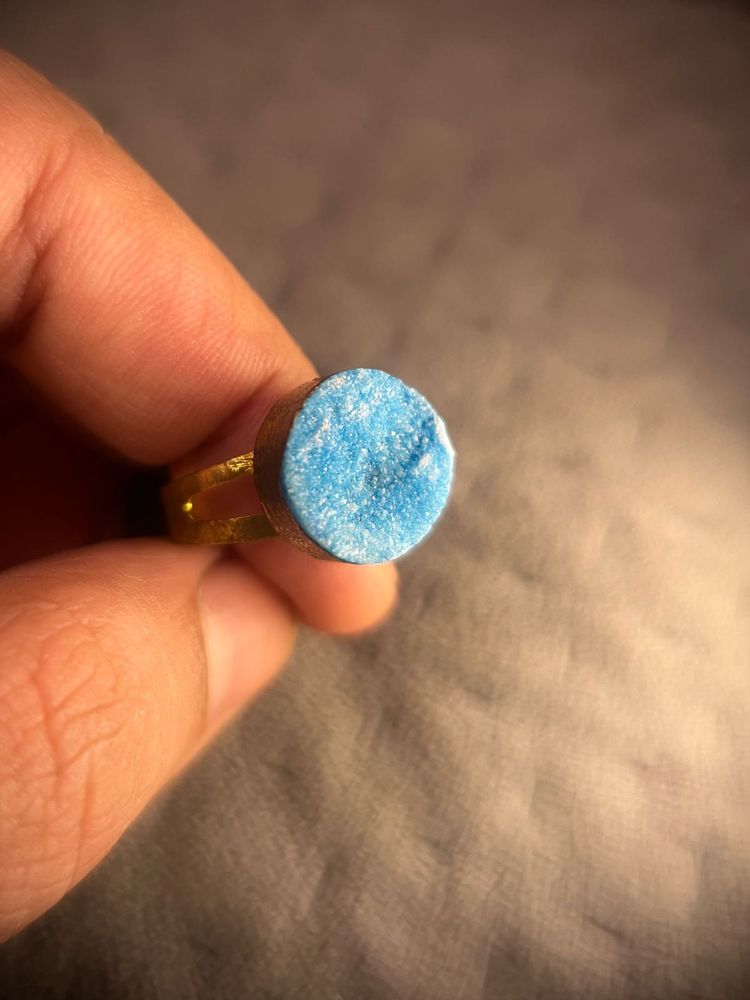 Antique Gold Blue Stone Ring