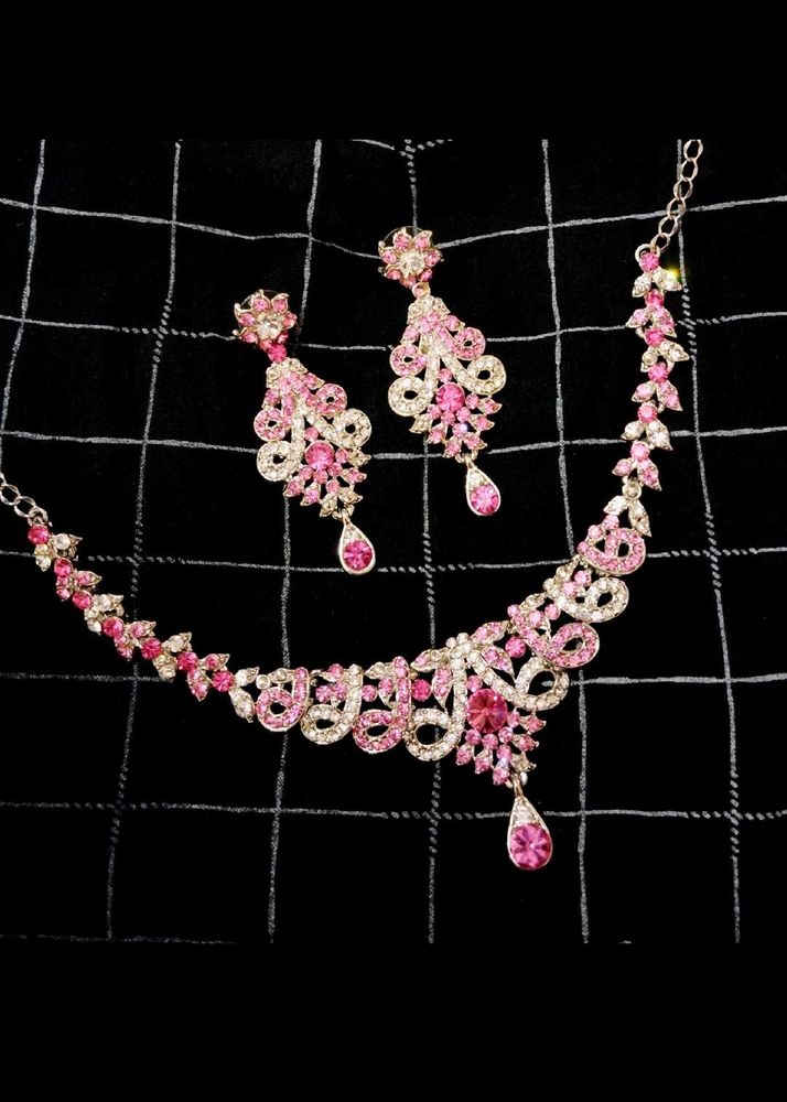 Sparkling Pink Jewelry Set