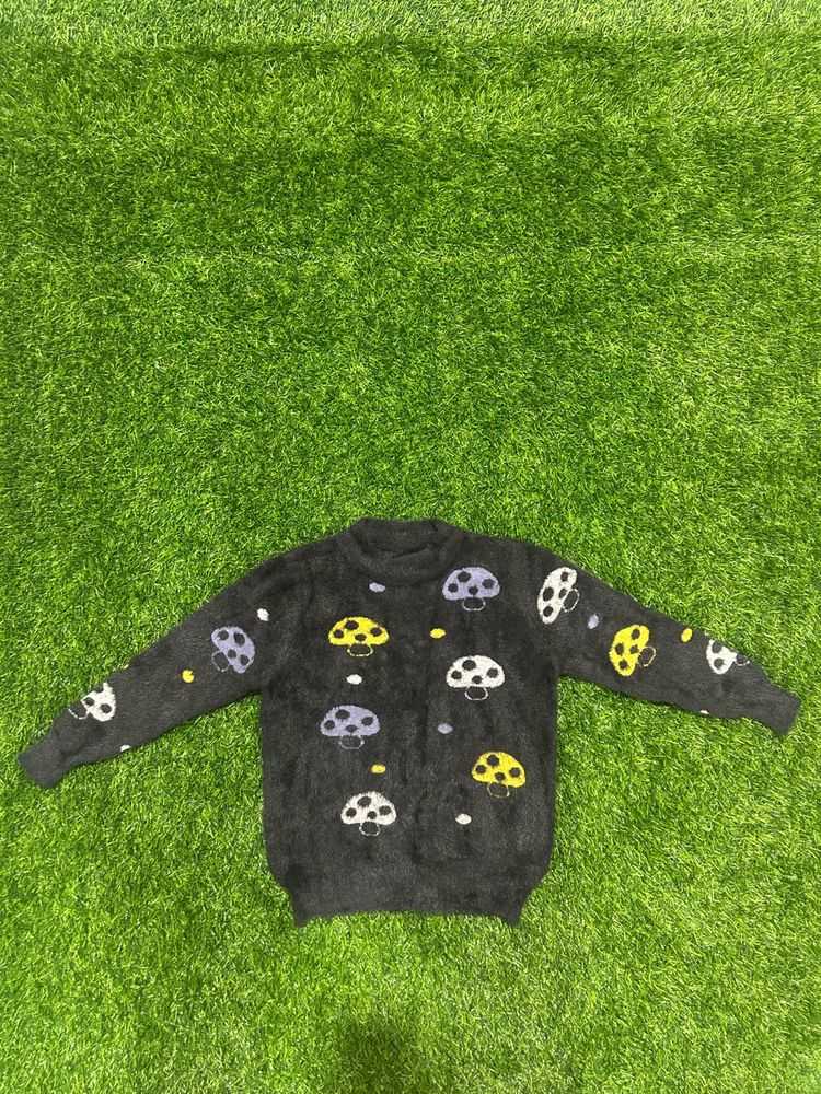 Mushroom Print Sweater