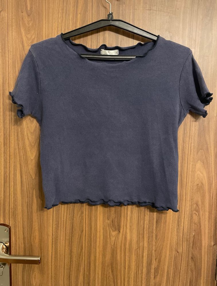 Dark Blue Crop Top🦋