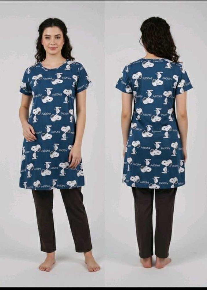 Snoopy Print T-Shirt Dress