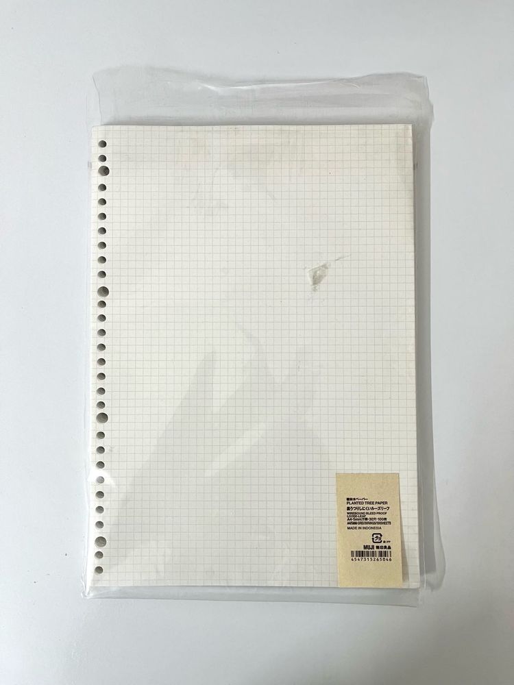MUJI Loose Leaf A4 Grid Paper