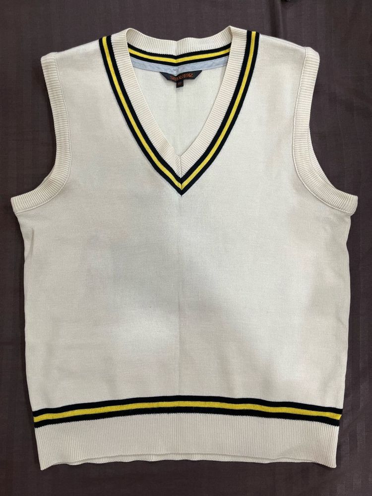 Cream Vintage Sweater Vest