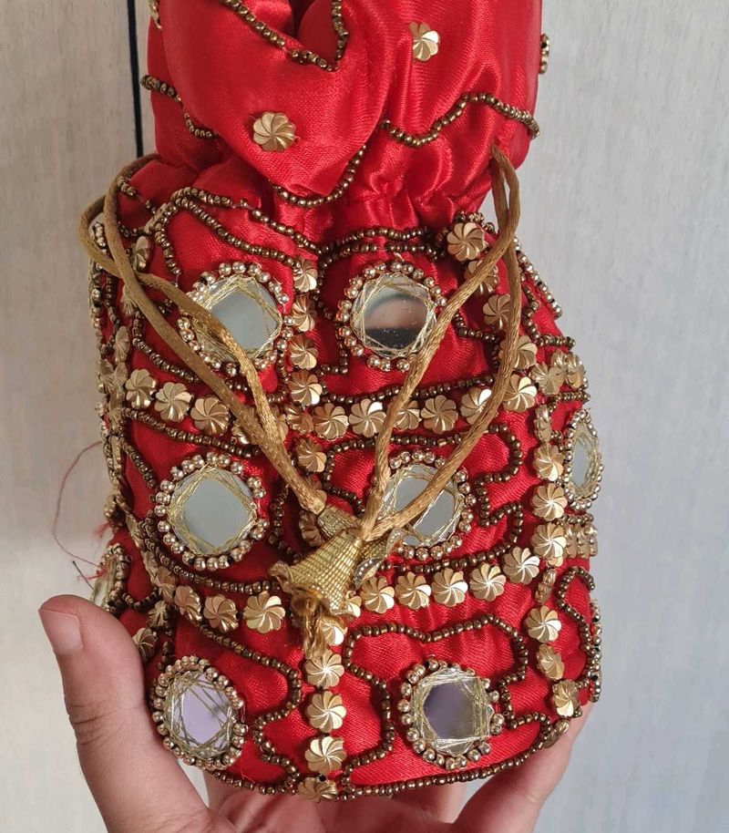 Red Potli Bag