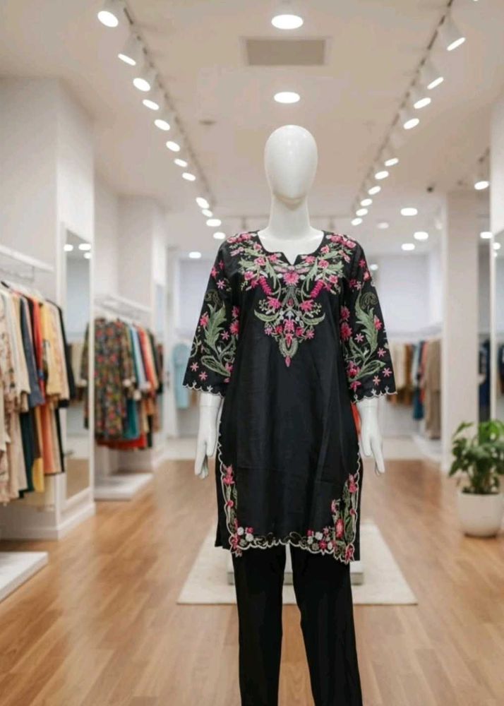 Elegant Embroidered Kurta Set