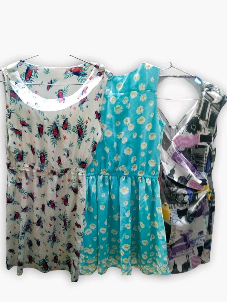 Combo Of 3 Dresses For Summers