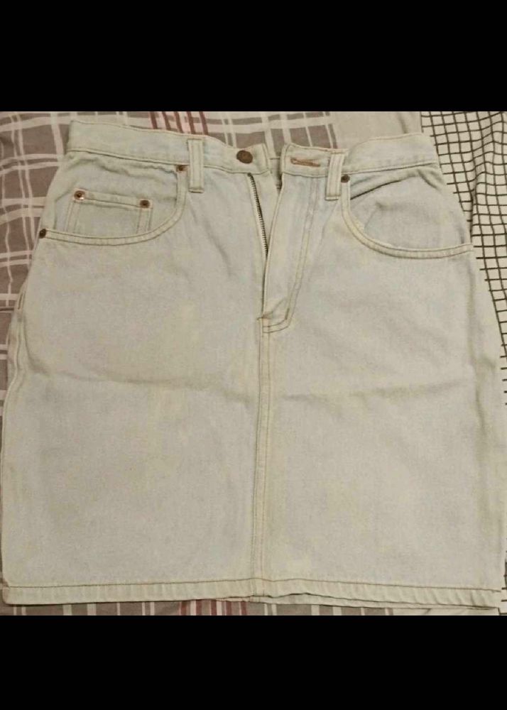 Light Blue Denim skirt