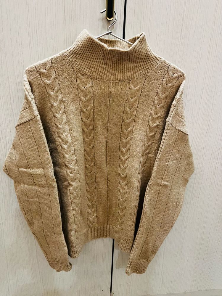 Stylish Knit Turtleneck Sweater