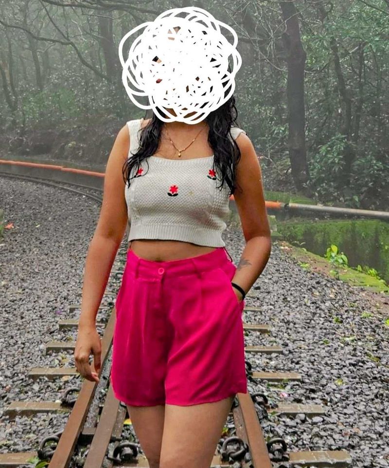 Floral Knit Crop Top