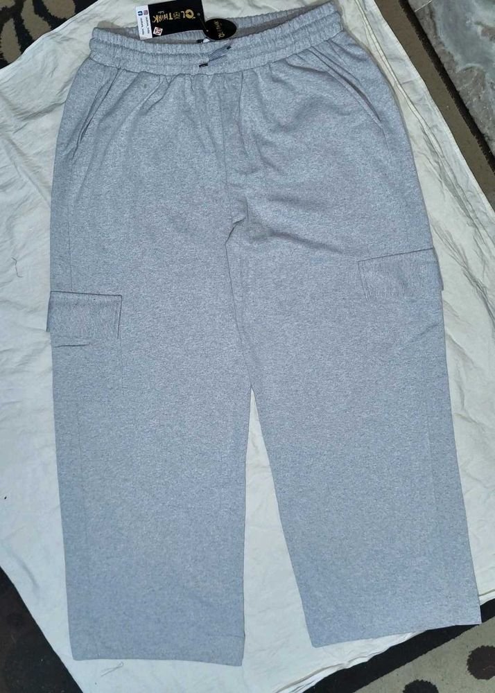 Grey Cargo Sweatpants