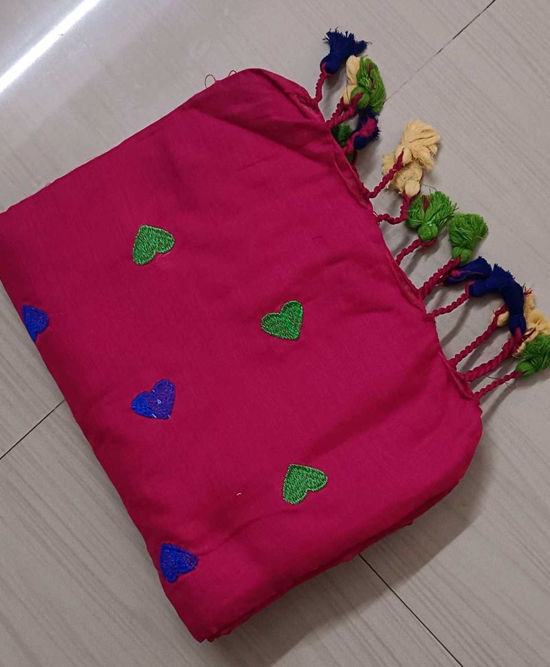 Soft Cotton Love Design Saree