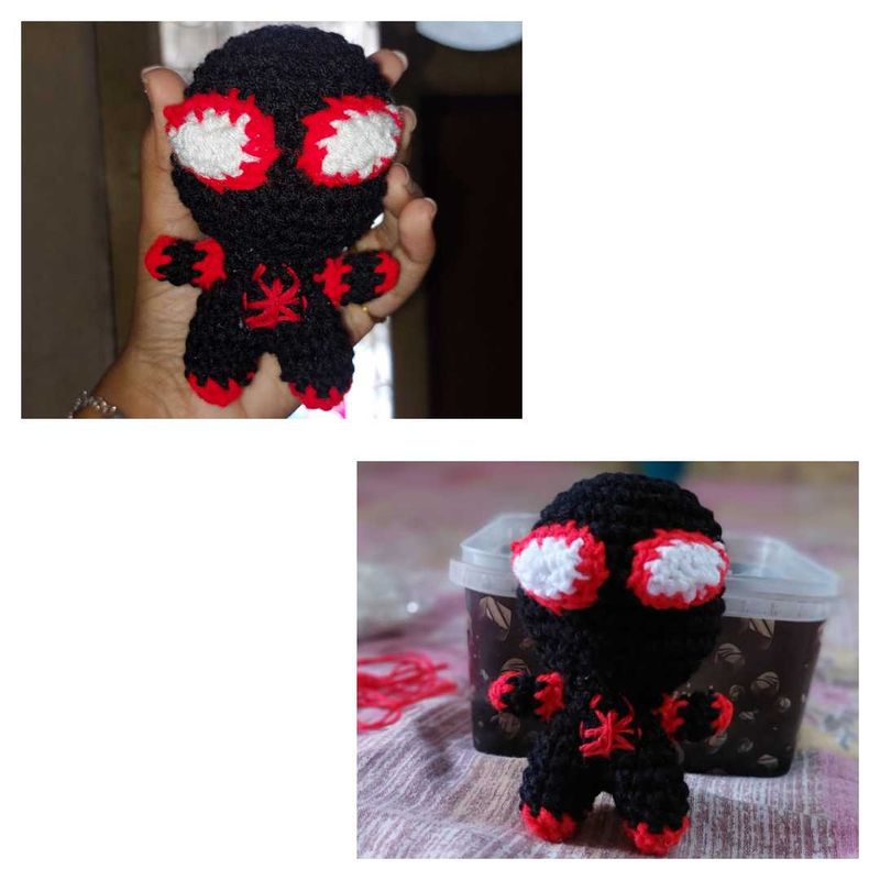 Handmade Crochet Miles Morales Plush