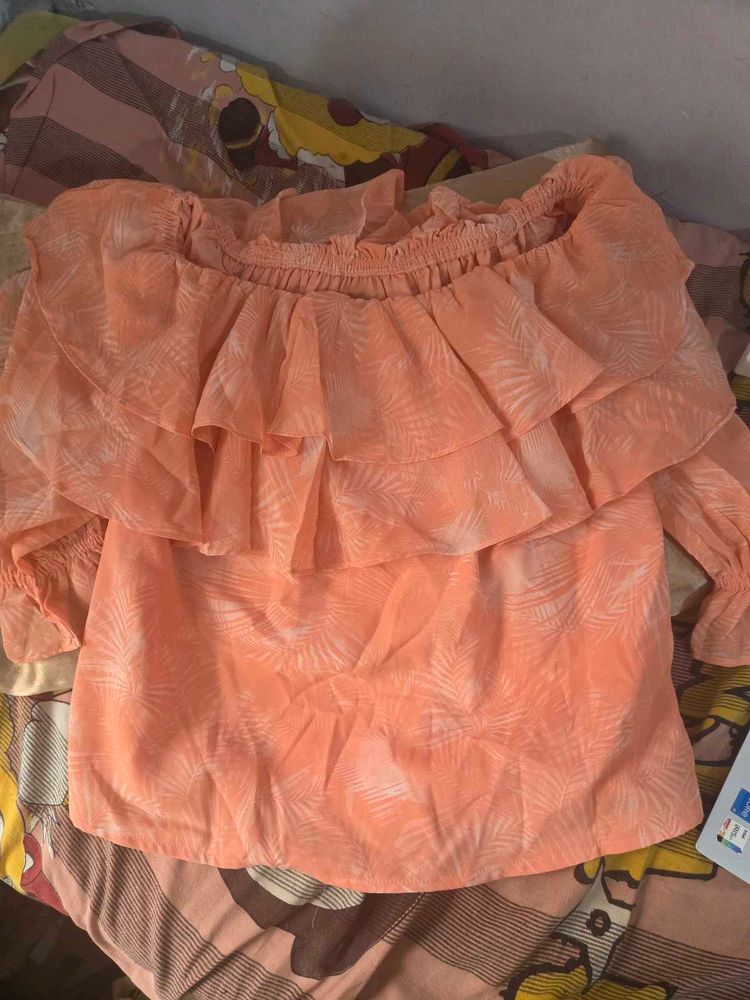 Ruffled Off-Shoulder Top