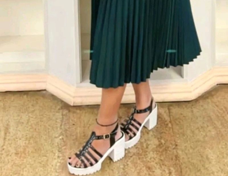 Black Block Heels