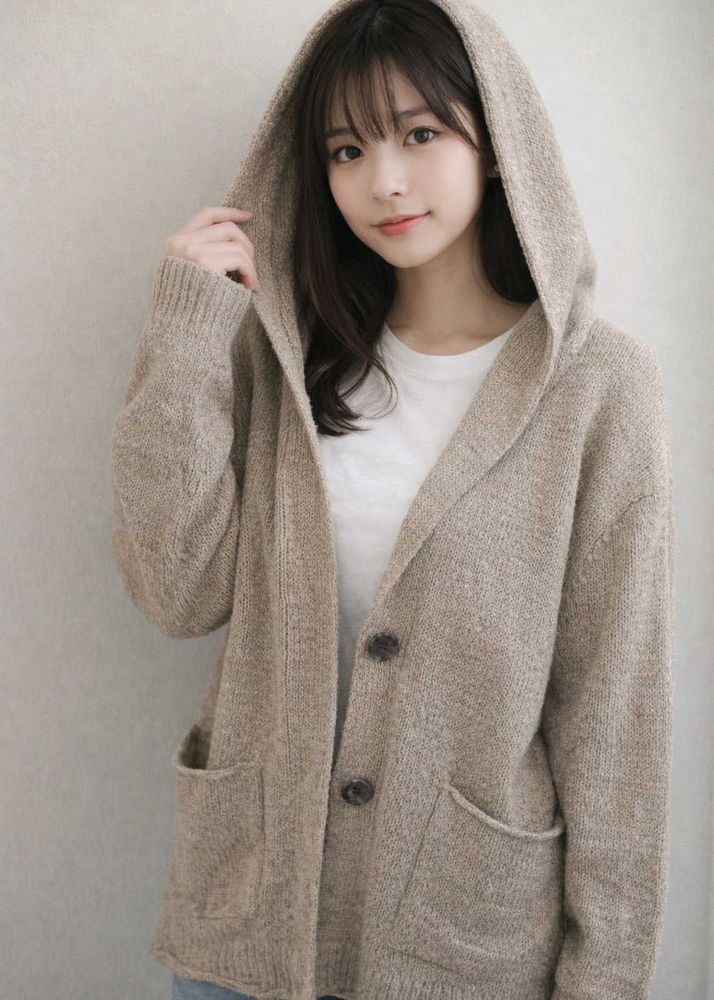 Cozy Hooded Knit Cardigan