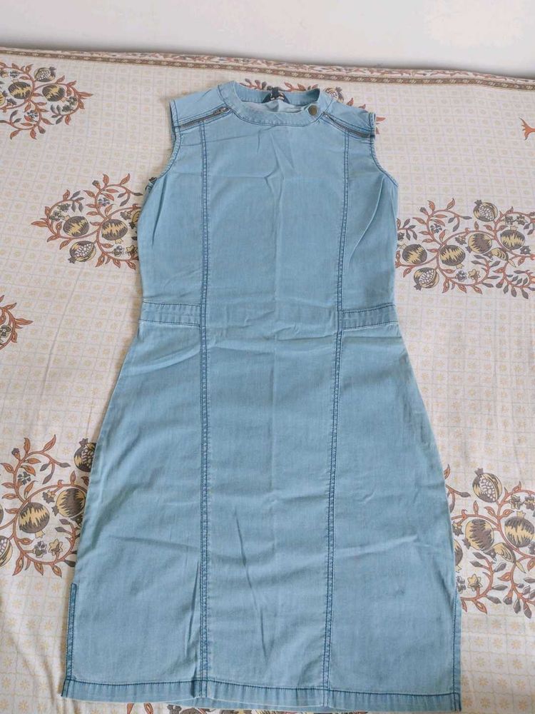 Bodycon Cotton Denim Dress