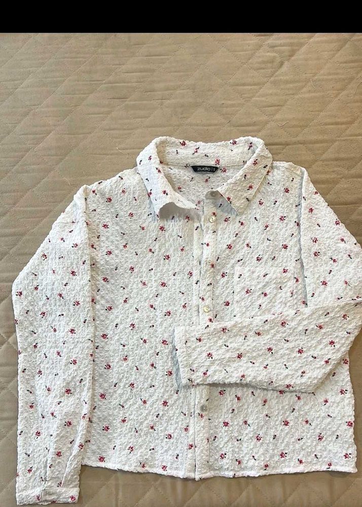 Zudio Floral Print Button-Down Shirt