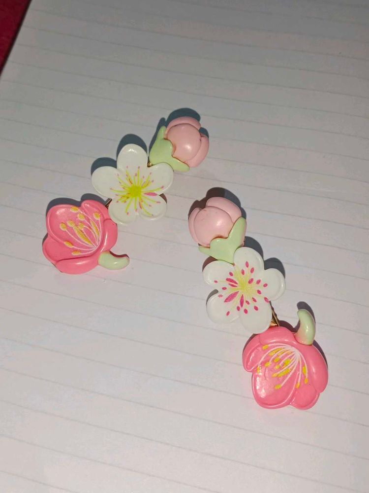 Hair clip (tulip flower)