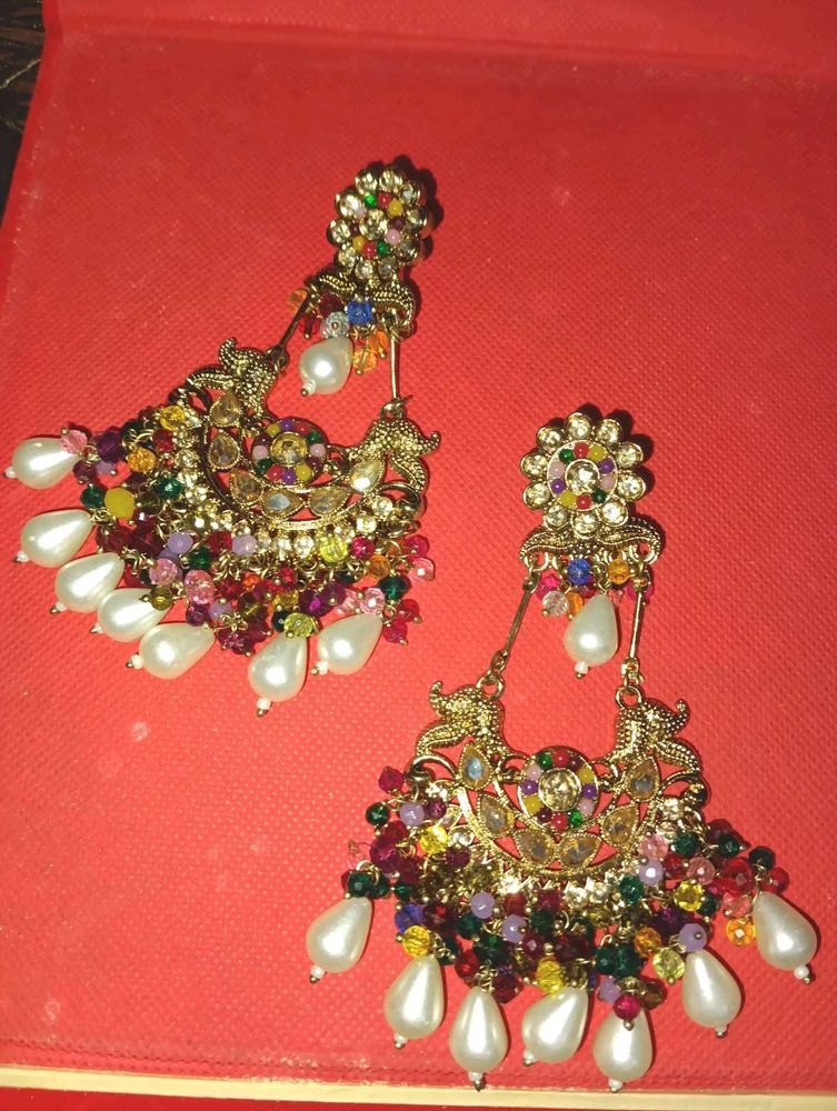 Multi color Pakistani Earings