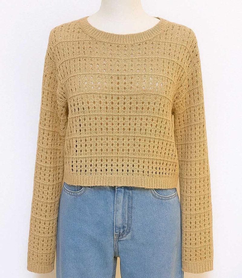 Cropped Knit Sweater