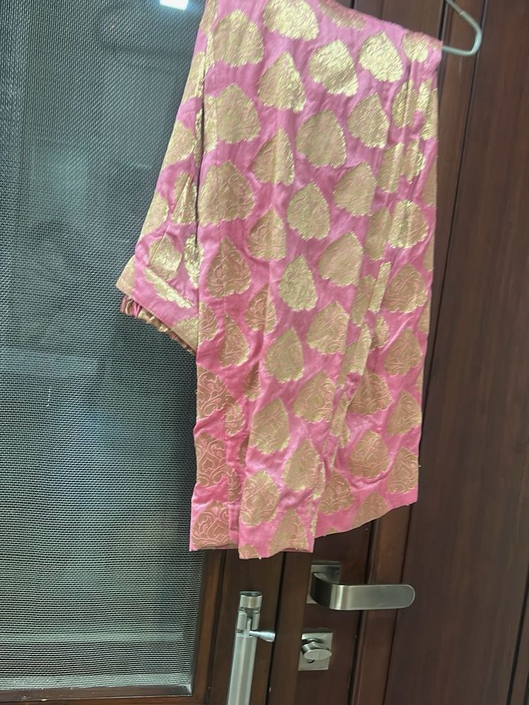 Pink &amp; Gold Ethnic Palazzo Pants…