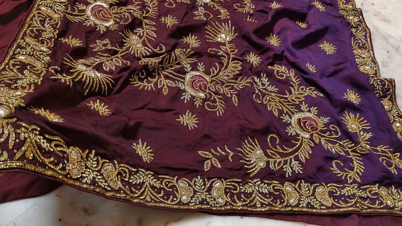 fully daimond work saree 🔥 heavy Very expensive �