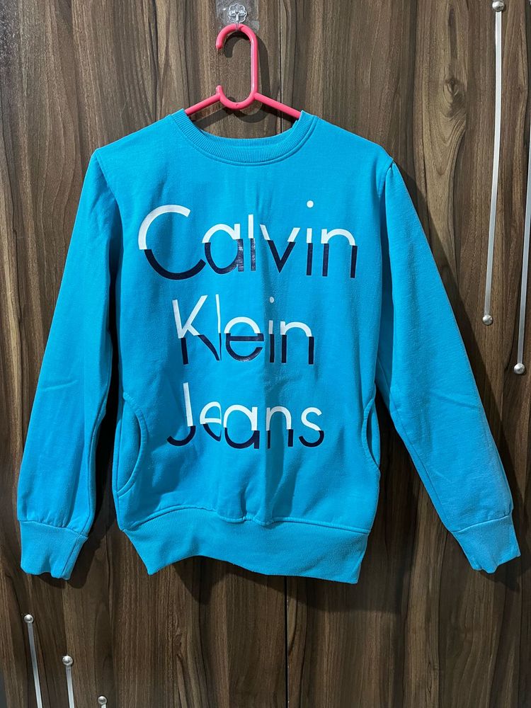 Calvin Klein Jeans Blue Sweatshirt