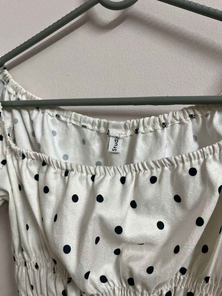 Studio Crop Top - Polka Dot