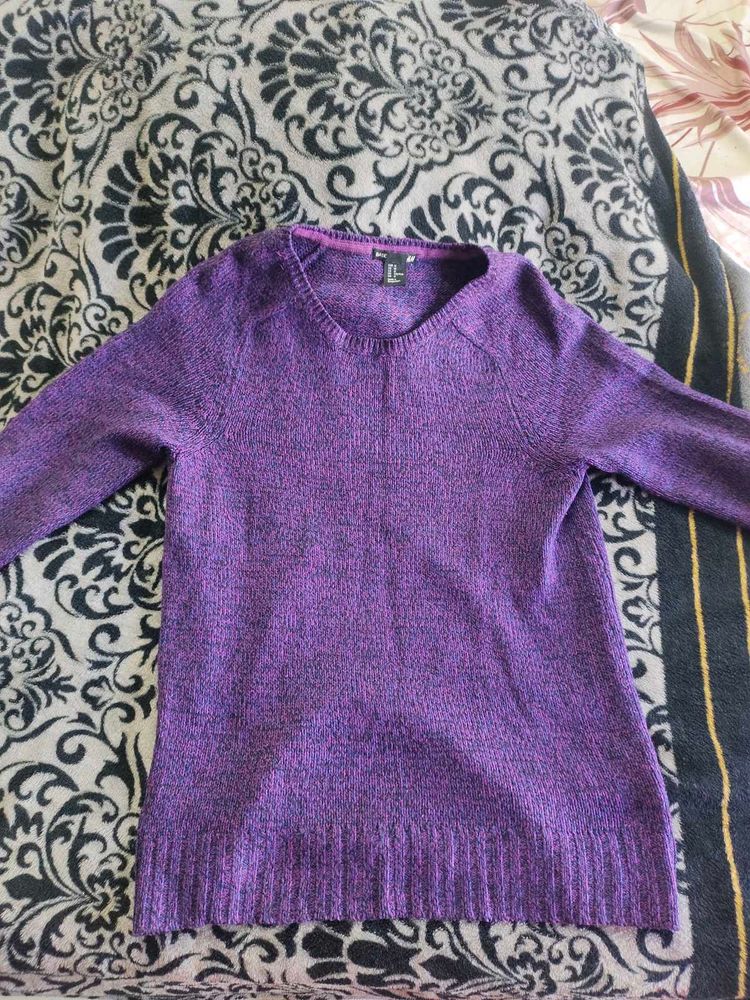 Purple Knit Sweater