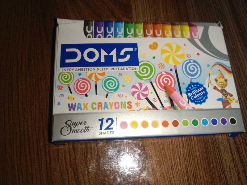 DOMS Wax Crayons - 12 Shades