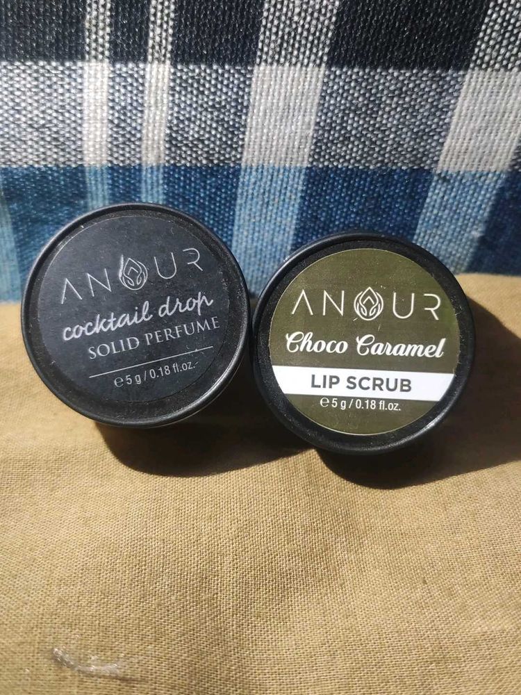 Anour Lip Scrub &amp; Solid Perfum