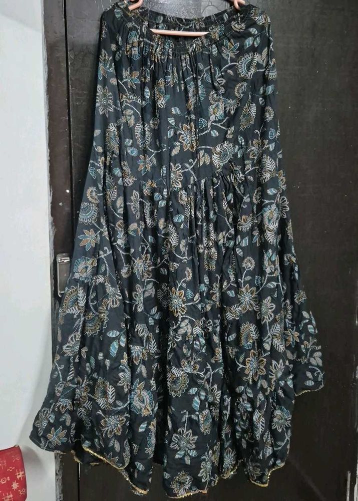 Floral Print Ethnic Skirt