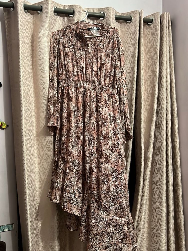 Printed Midi Dress And Ajio Dres