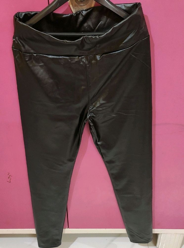 Sexy Black Leather Pant / Leggings
