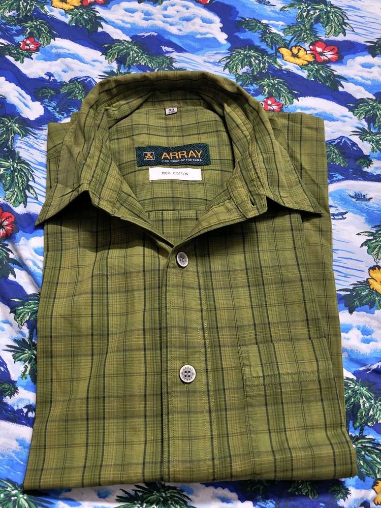 Array Green Checkered Shirt