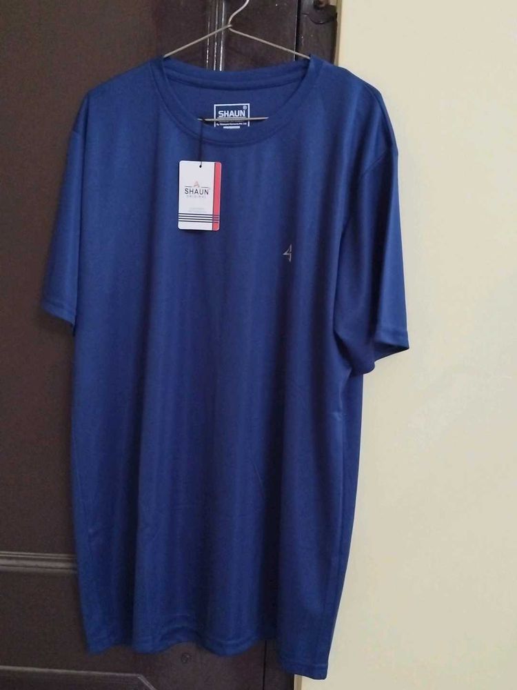 Gym Tshirt For Women In Navy Blue Colour