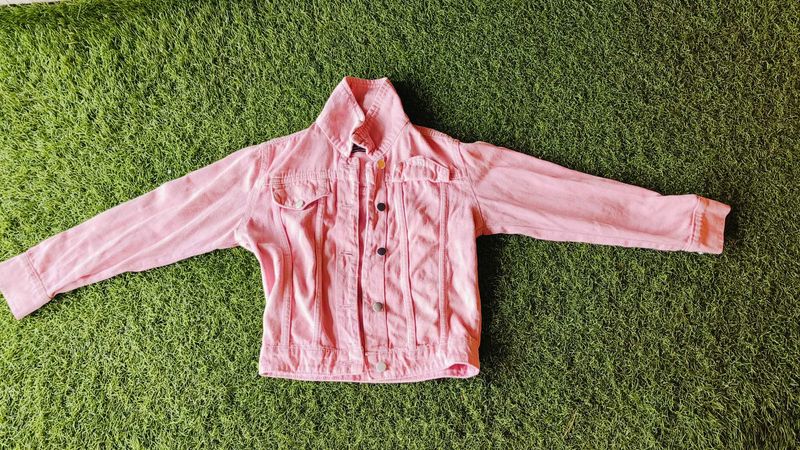 Pink Denim Jacket