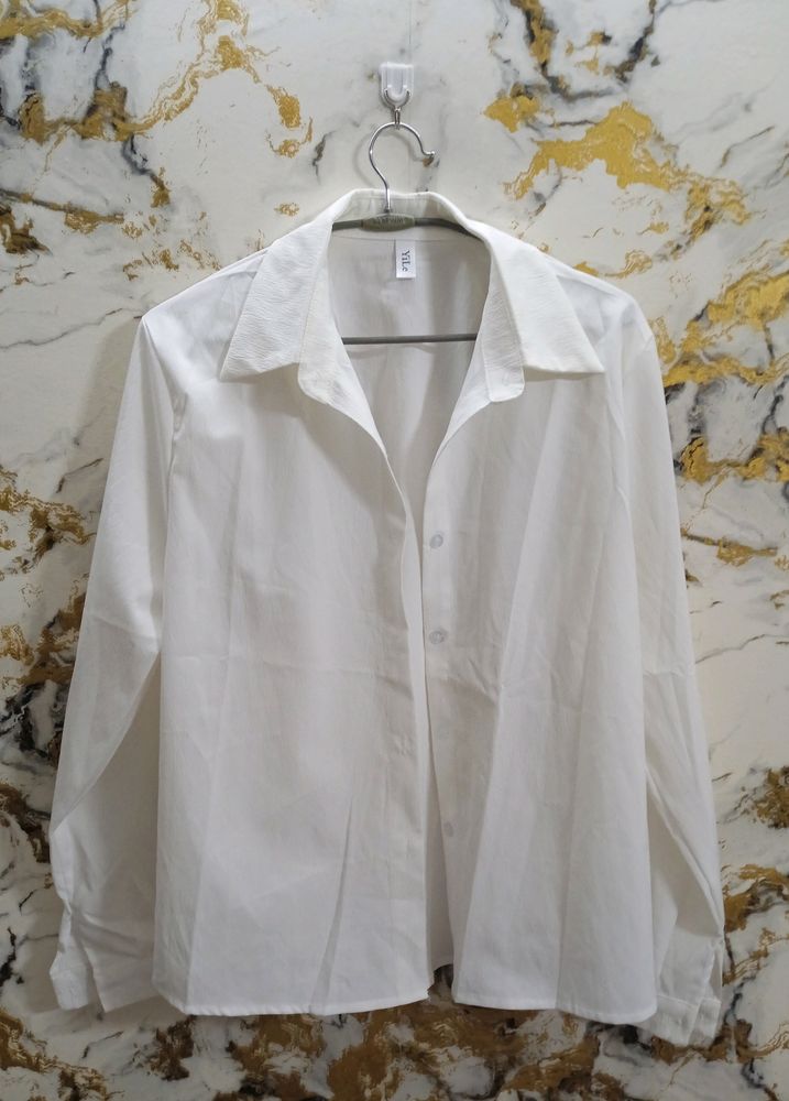 White Crushed Shirt