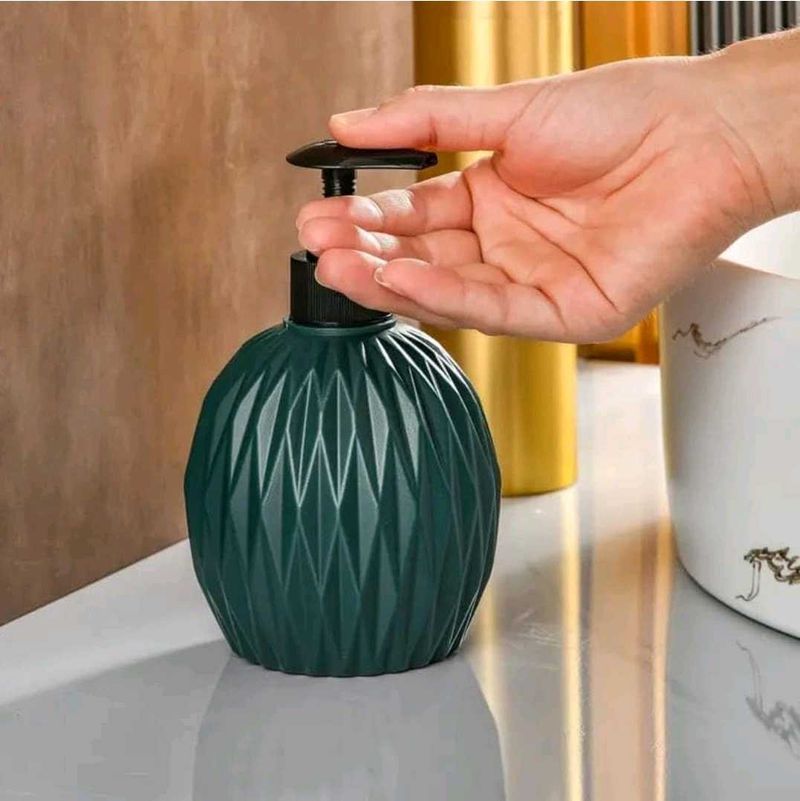 Green Geometric Soap Dispenser